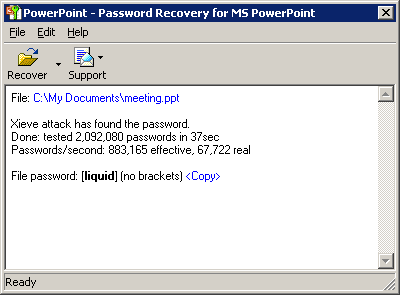 html code for recovery password